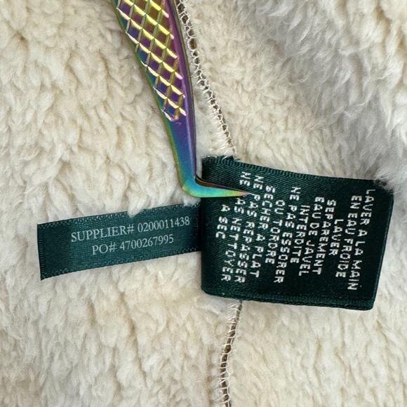 Lauren Ralph Lauren Womens Size 2X Brown Faux Suede Sherpa Lined Vest Jacket EUC - Picture 6 of 8